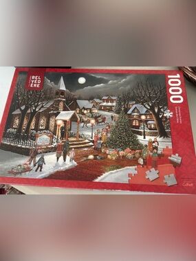 BELVEDERE HOLIDAY VILLAGE 1000 PIECE CHRISTMAS VILLAGE PUZZLE